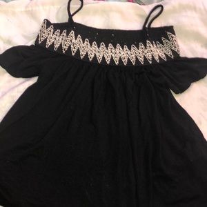 Black Off the Shoulder Blouse